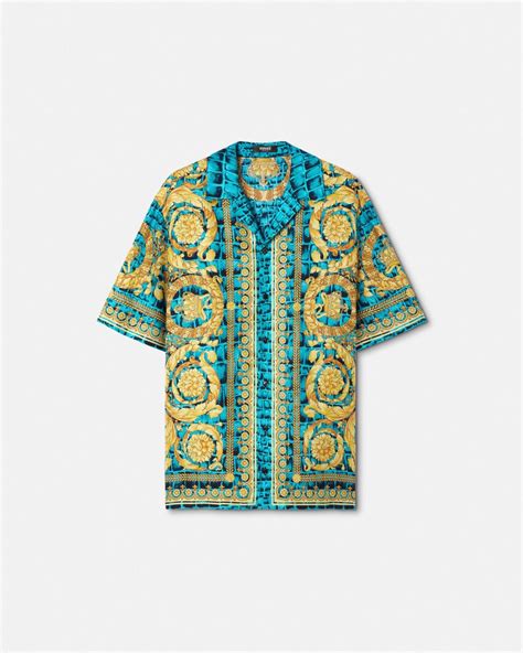 top seta versace|versace designer shirts.